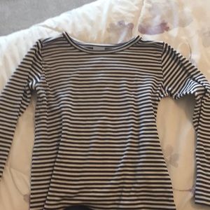 A black and white shirt